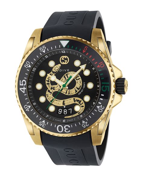 gucci snake dive watch.